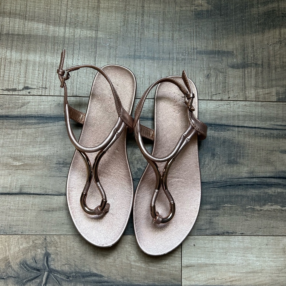 Apt. 9 Metallic Rose Gold Women's Sandals